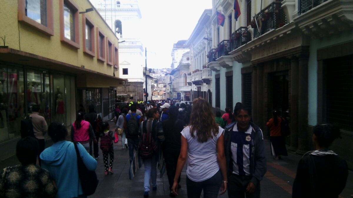 Con mi amiga Melisa en Quito.