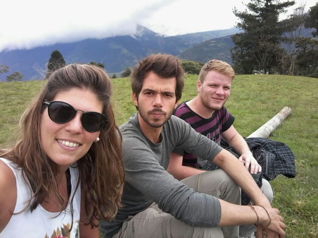 Melisa, Antoine y yo en Baños de Tungurahua, Ecuador.
